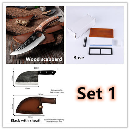 Gogetcart Handmade Forged Chopping Knife – High Carbon Stainless Steel Butcher Knife