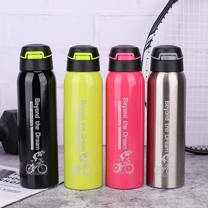 Insulated Bike Water Bottle – 500ml Stainless Steel Sports Kettle