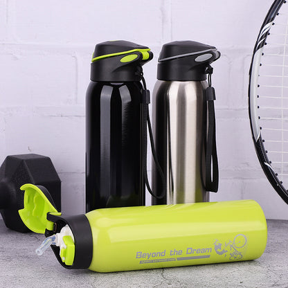 Insulated Bike Water Bottle – 500ml Stainless Steel Sports Kettle